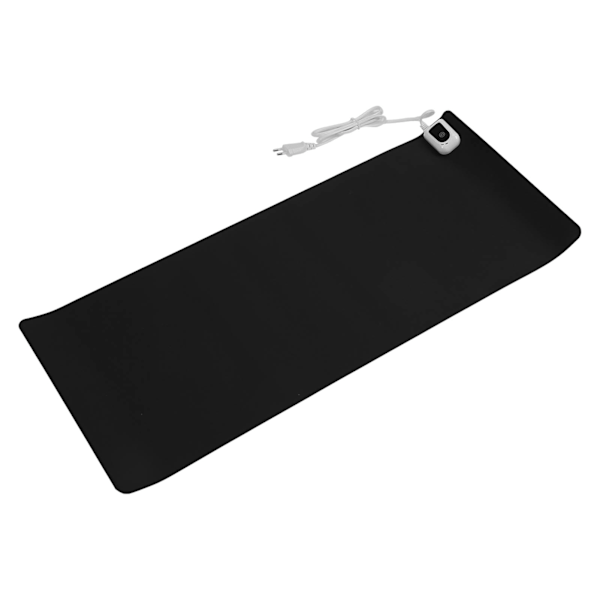 Uppvärmd Musmatta PU Läder Varmt Skrivbordsunderlägg 31x13in Uppvärmd Gaming Musmatta för Kontor Sovsal 100‑240V