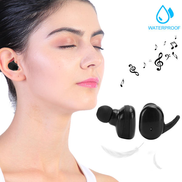 TWS Bluetooth Headset 5.0 Touchkontroll Trådlösa Bluetooth Hörlurar
