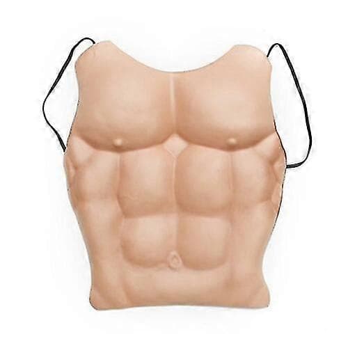 Falsk bröstmuskelmage Six Pack Abs Party Kläder Passar Roligt Rollspel Present Tw