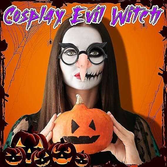 Witch Nose Halloween Witch Costume Cosplay Prop Set BLACK