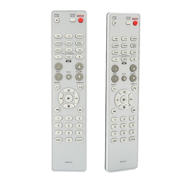 Ersättningsfjärrkontroll Ingen programmering krävs Ersättningsfjärrkontroll för Marantz RC001CD