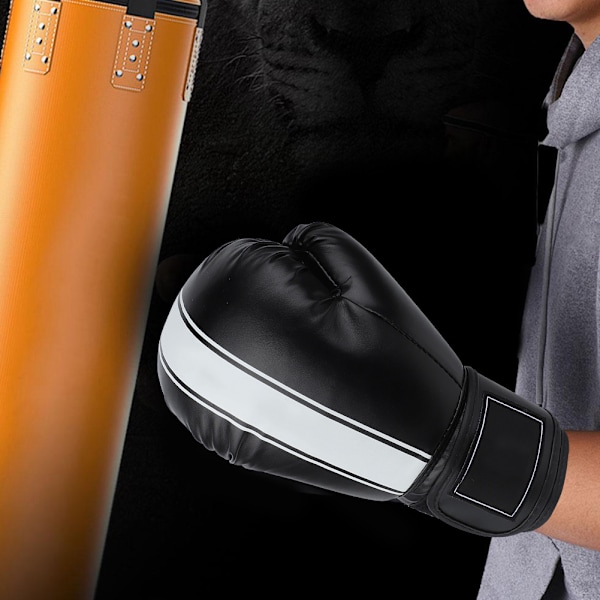 BonSem 1 Par Vuxen Fri Kamp Professionell Tävling Fight Boxning Träningshandskar (Svart)