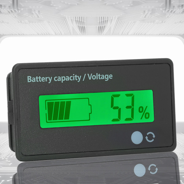 GY-6GD PCB HTN Batterikapacitetsmonitor Indikator LCD-display med Blinkande Alarm 12-84V Grön