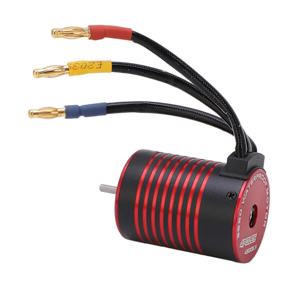 Vattentät 3650 Borstlös Motor med 60A ESC Programmeringskort Combo Set Tillbehör för 1/10 RC Bil 4500KV