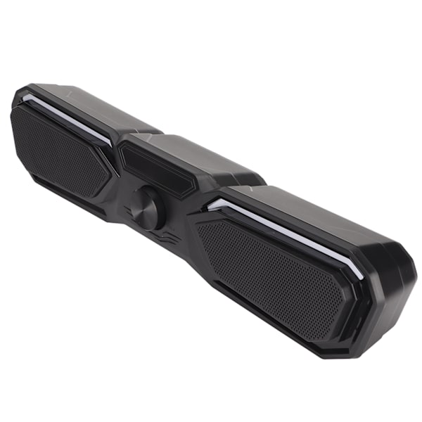 Skrivbordshögtalare USB-driven Stereo Liten Dator Soundbar med Dynamiskt RGB-ljus för PC Laptop