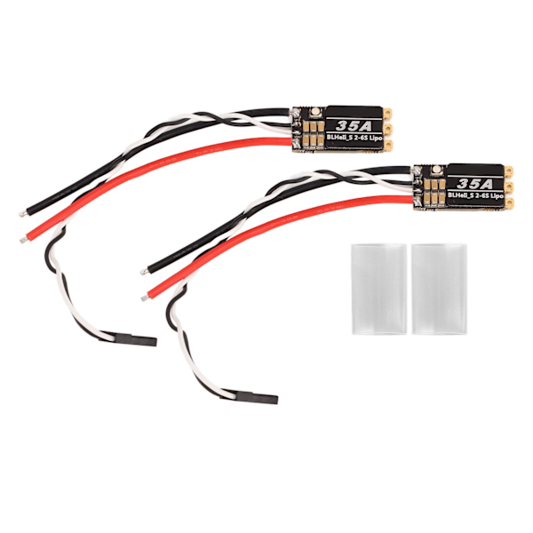2 st RC Borstlösa ESC 35A Störningsresistent RC Drönar ESC för FPV Över Maskiner 4 Axlar Drönare