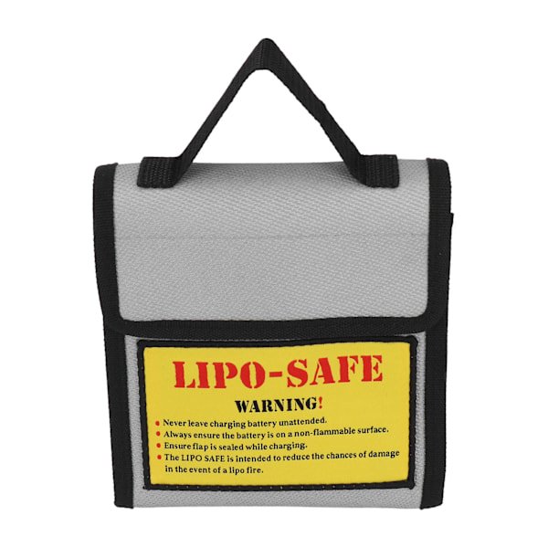 Lipo Batterisäkerhetsväska Grå Brandsäker Explosionssäker Batteriskyddspåse för Hemmet