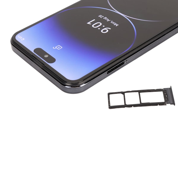 Olåst Mobiltelefon 4G 6,7 Tum HD Kapselskärm 8GB RAM 256GB ROM 16MP Front 32MP Bakre Kamera Ansiktsigenkänning Smartphone för Android 12 100 till
