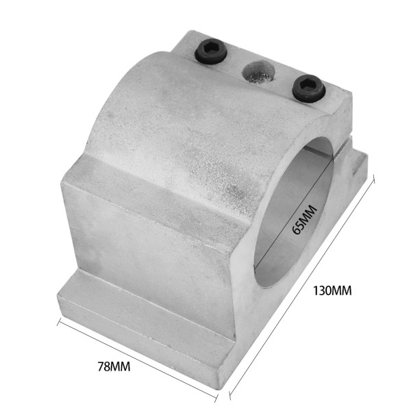 Støpt aluminiumspindelmotormontert brakettklemme for CNC graveringsmaskin (65 mm)