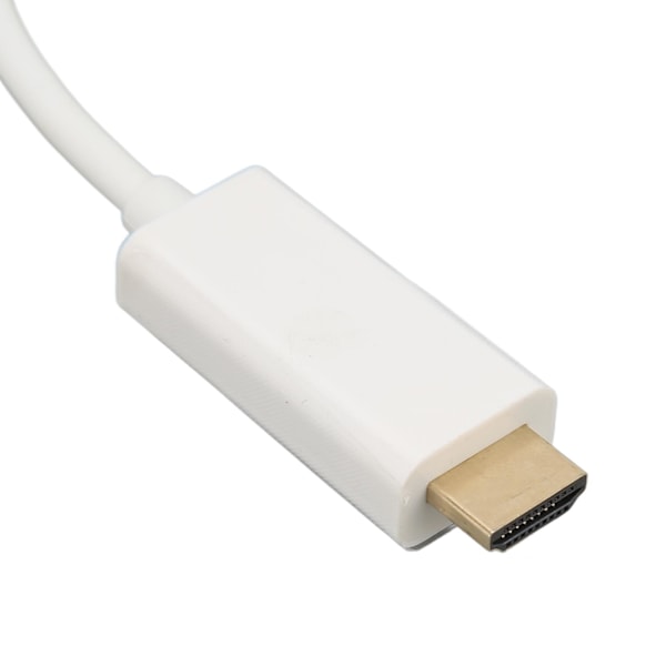 Mini DisplayPort till HD Multimedia Interface Adapter Professionell Hane till Hane Mini DisplayPort Adapterkabel för Monitor Projektor Vit 1m/3.3ft