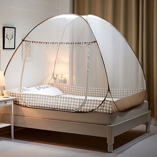 Myggenet Seng Pop Up, Sammenfoldelig Seng Myggenet, Bærbart Rejse Myggenet, Myggenet Camping Telt til Soveværelse Udendørs Camping, Nemt 1,2m