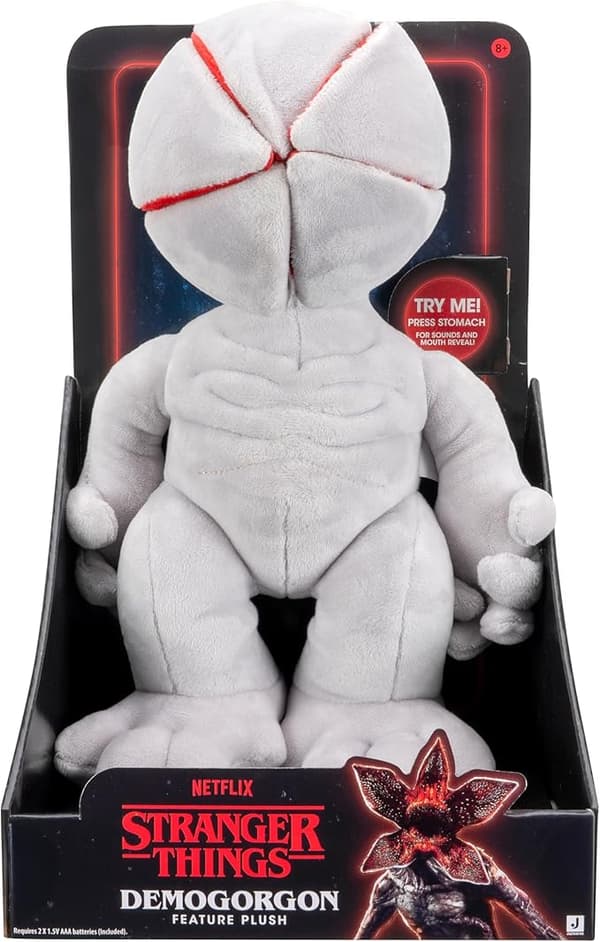 Stranger Things Demogorgon Feature Plush - 12-inch Soft Plush with Opening Head and Sound Effects