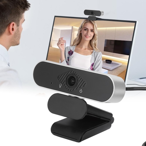 Konferens USB Dator Kamera Online Klass Automatisk Fokusering 1080P Kamera med Mikrofon