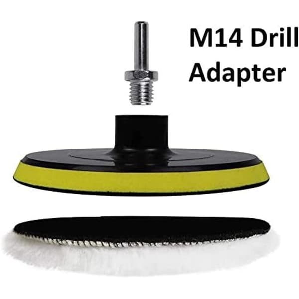 6 tums ullpoleringsdyna poleringshjul för bit Buffer Tillbehör med M14 bitadapter