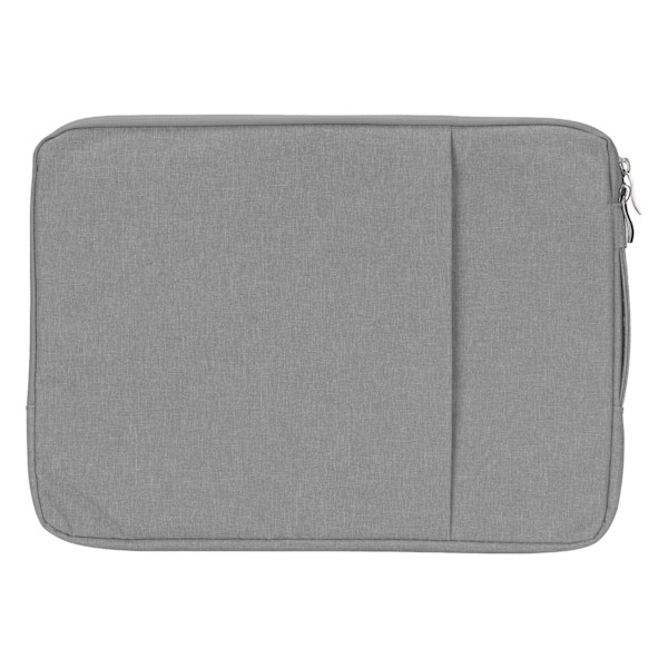 Laptopfodral 15,6 tum 39x29x2cm Dubbellagersdesign Polyester Laptopväska för OS Laptop Pro för HP för Dell Grå
