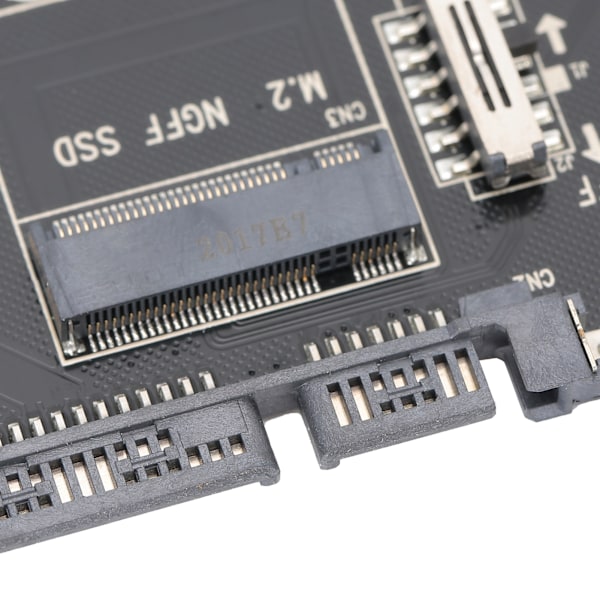 M.2 NGFF/MSATA till SATA 3.0 Adapter SSD till SATA Konverter Reader Board Datorutrustning