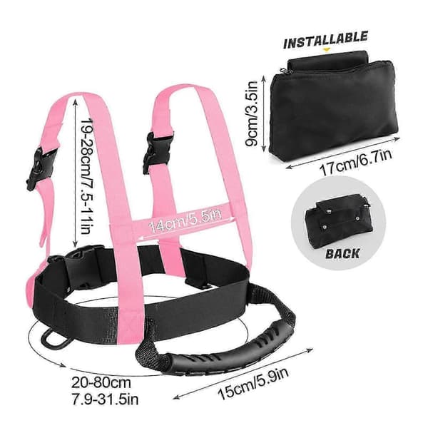 Kids Ski Harness, Beginner, Ski Training Harness, Skating, Snowboard js Orange