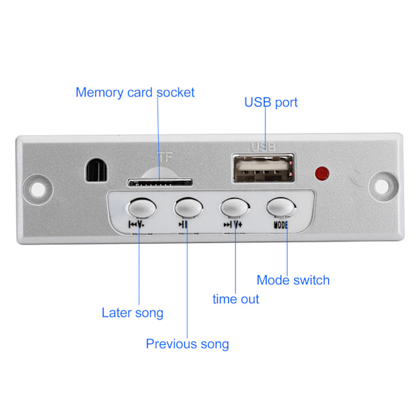 DIY Bluetooth Högtalarlåda Kit Liten Röststyrning Ljus Elektronisk Ljudförstärkare Set