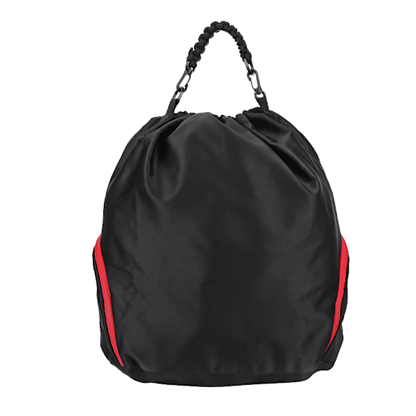 Regntät ryggsäck i nylon med dragsko, påse, hållare, förvaringsväska (Svart)