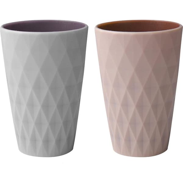 Tannbørsteholder, plastkopp, baderomstilbehør, nordisk stil, solid og fallbestandig, egnet for voksne