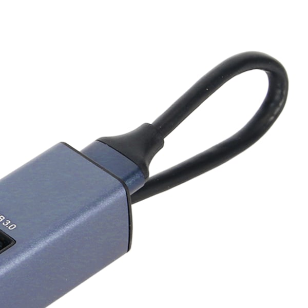 USB till Ethernet-adapter 4 Portar 1000Mbps/100Mbps 5Gbps Aluminiumlegering USB 3.0 Hubb för Laptop Desktop Tablet