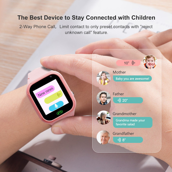 Smartwatch Barn Full Netcom med Betalning Telefon Video