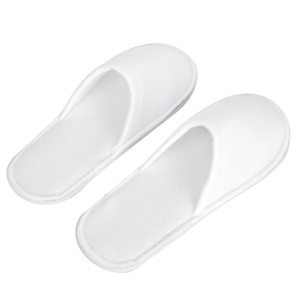 10 Pairs Hotel Spa Disposable Slipper Portable White Guest Slipper for Traveling