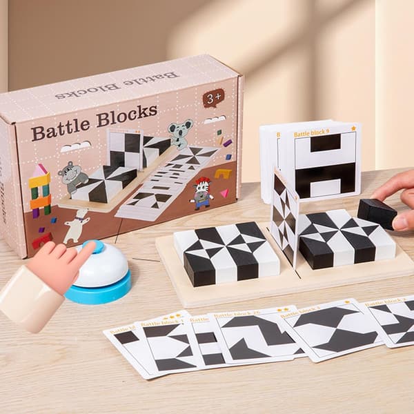 Puzzle Blocks Toy, Educational Toys Pattern Blocks Hidden Block Puzzles, for Developing Thinking Ability, Brain Teaser