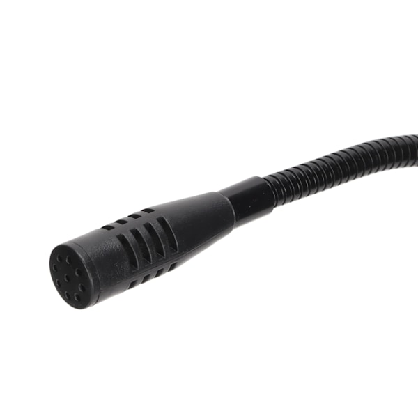 Gooseneck Trådbunden Mikrofon Justerbar Svart Skrivbordsmötesmikrofon med XLR till 6,35 mm Kabel för Sändningsinspelning