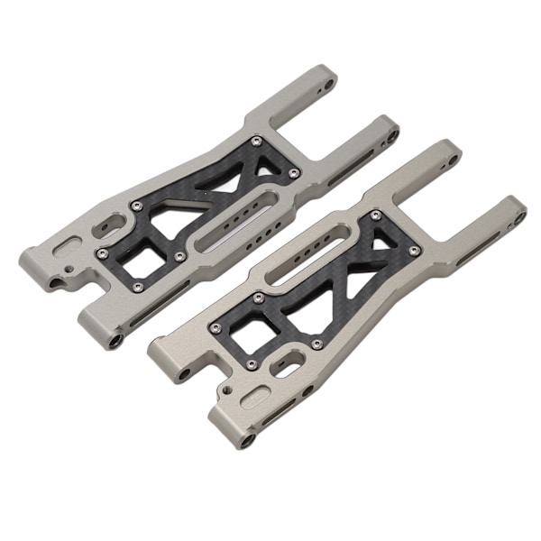 2 st RC Bakre Svingarm Aluminiumlegering Kolfiber Hög Hållfasthet RC Bil Bakre Fjädringsarm för Traxxas Sledge 1/8 Titanfärg