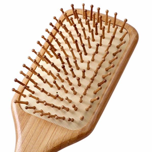 Utrasslande Hårborstar i Bambu, Massage för Hårbotten för Alla Hårtyper, Naturligt Bambumaterial Ergonomiskt Handtag, 1 ST