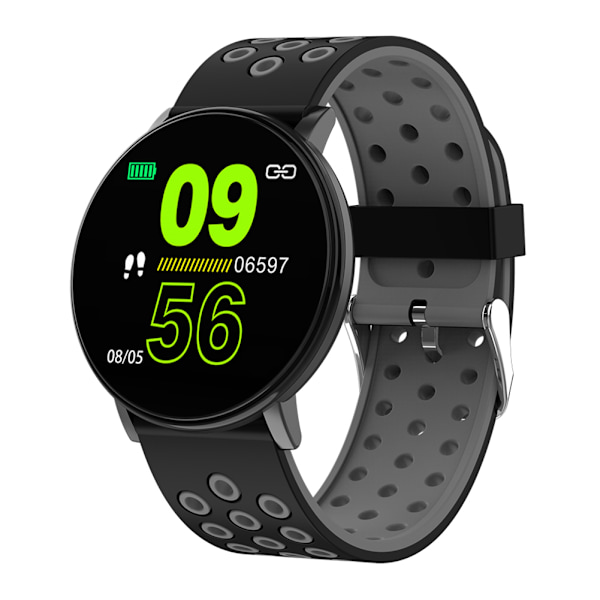 W8S Ultratunn Rund Skärm TPU-armband Puls Blodtryck Smart Armband