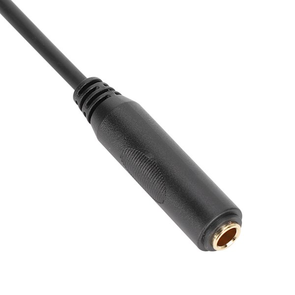 Ren kopparledare med skärmning 6,35 mm Stereo Hane till Hona Ljudförlängningskabel för Ljudkort/Elgitarr 3M