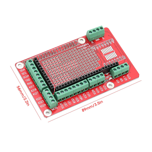 Multifunktionell expansionskortmodul för Raspberry Pi 4:e generationens prototyp
