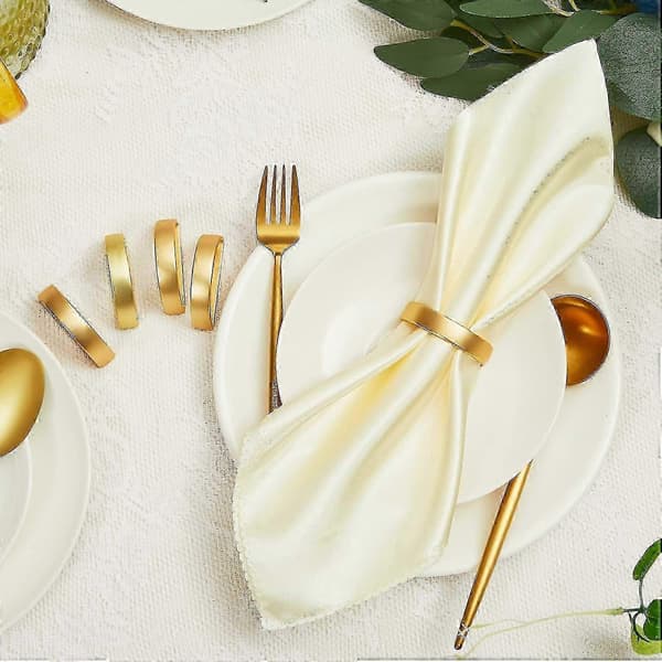 Servietringe Metal Servietringholder Ringholder Servietspænder Minimalisme Dekor Til Bord Middag Bryllup 24pcs