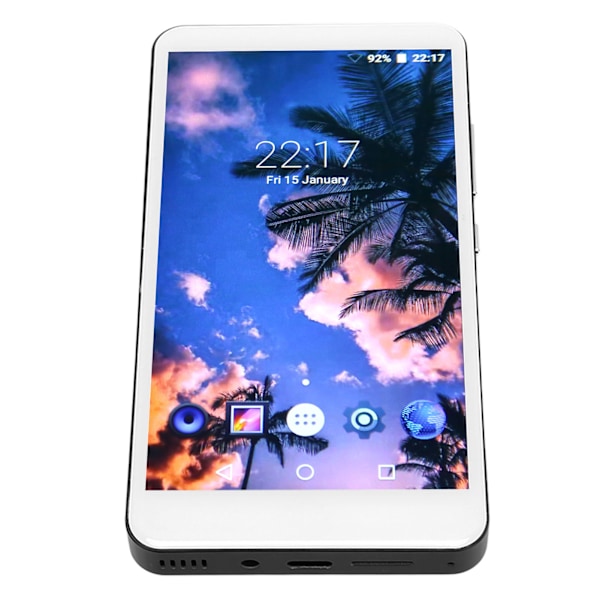 Bluetooth MP4-spelare 5 tums HD-pekskärm HiFi Brusreducering Bärbar WiFi Musikspelare med Kamera för Android Svart
