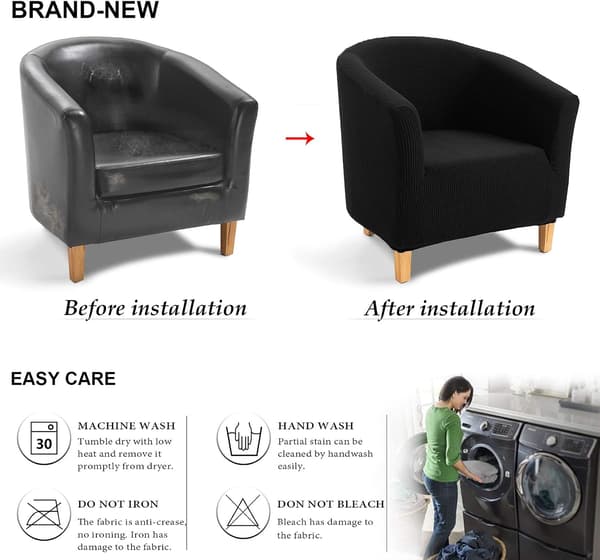 Chesterfield fåtöljöverdrag, jacquard stretch-överdrag för fåtölj
