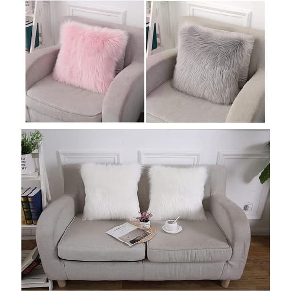 Kuddfodral, örngott, 2 st lyxiga dekorativa soffa sovrum örngott (rosa, 40x40 cm)