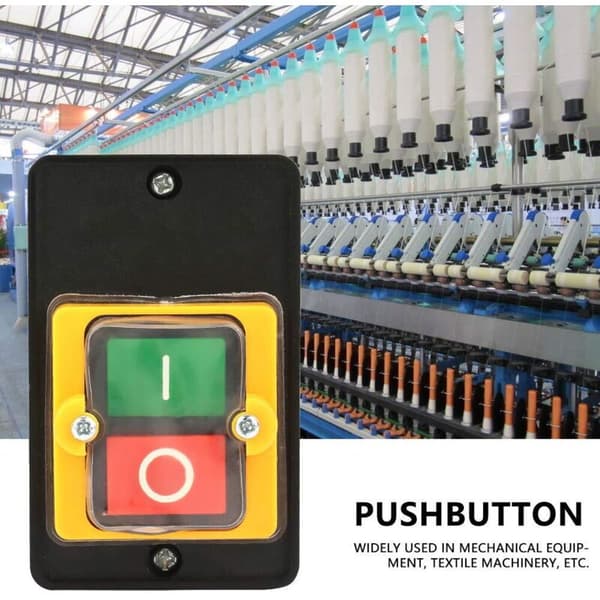 KA0-5H Waterproof Control Switch, Push Button On/Off Switch, AC 220V/380V 10A Push Button Switch