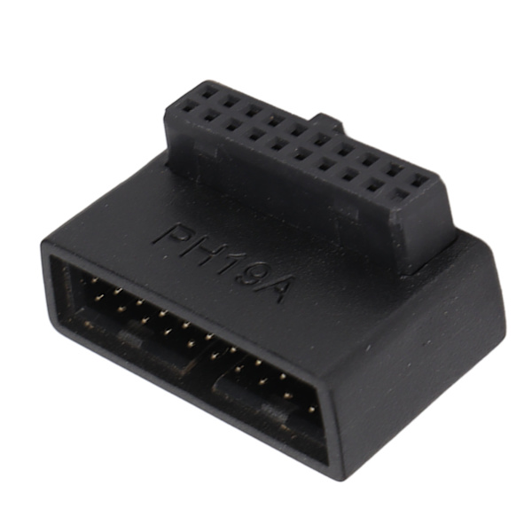 USB 3.0 90° Adapter Flerlagerskretskort Enkel Installation 19/20Pin Strömadapter