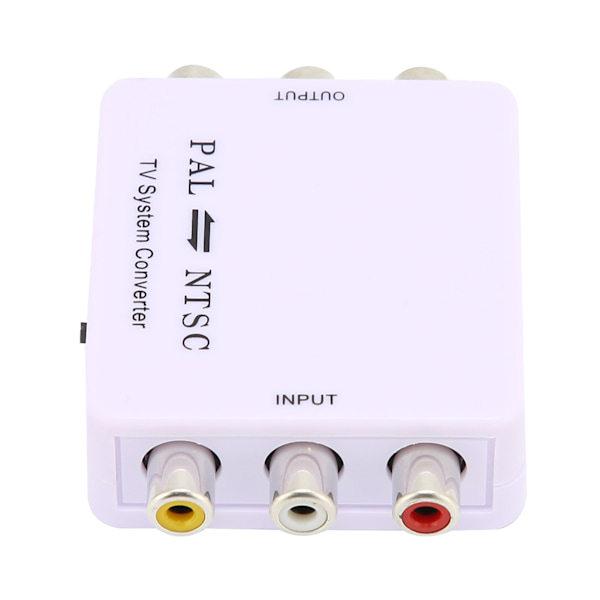 PAL/NTSC Formatkonverter Mini PAL NTSC Ömsesidig Konverteringsadapter för DVD-spelare/inspelare och Olika TV-system
