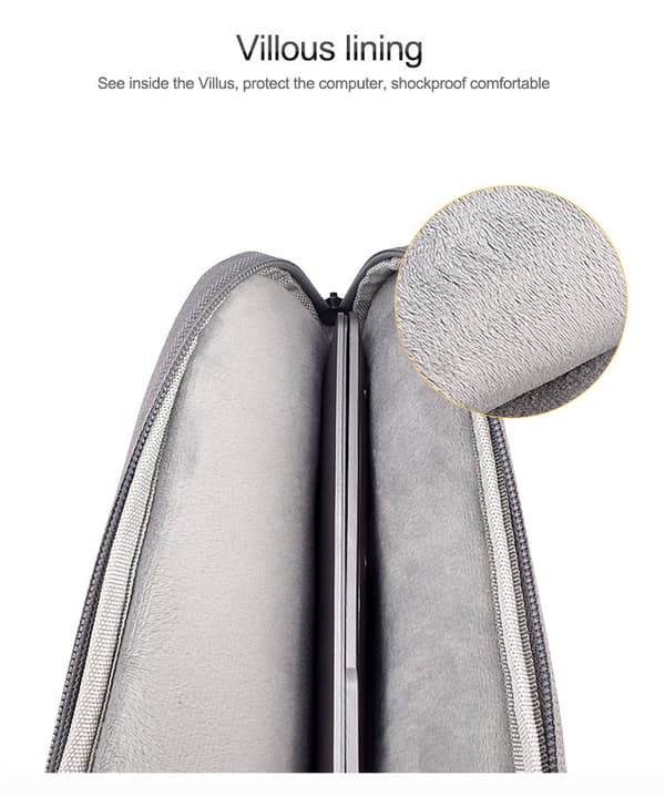 Laptop etui 14.1 tommer/15.4 tommer lærred Grå[TT] Grey 24