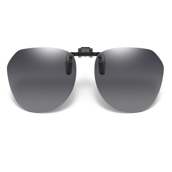 Polarized Clip-on Sunglasses with Case Grey[TT] Grey 44