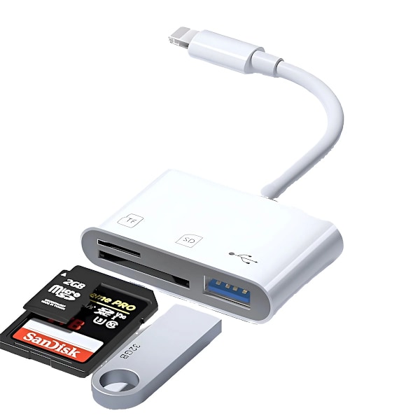 3-i-1, 480 Mbps för SD/TF/USB