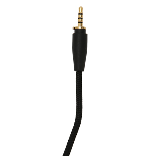 Ersättningshörlurskabel OFC 90 Graders Rätvinklig Kontakt Uppgraderingshörlurssladd med Mikrofon för Sennheiser Hörlurar 1,5m