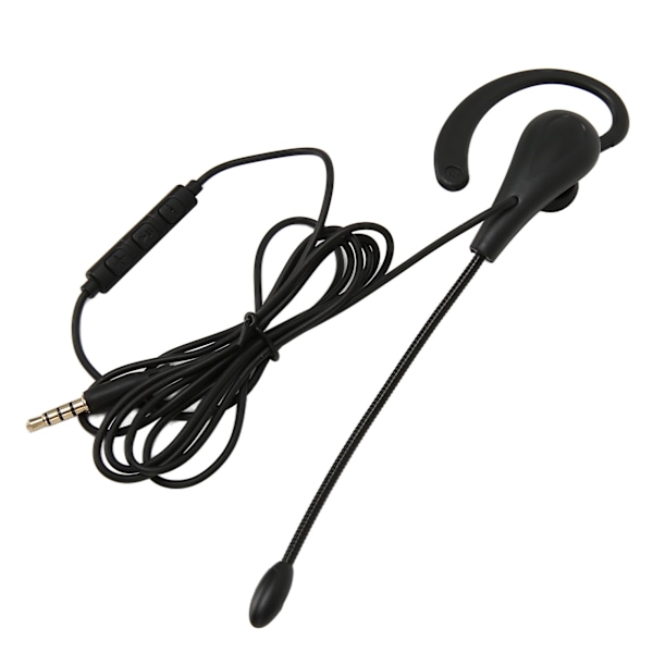 Enkelsidigt headset med mikrofon, trådbundet, brusreducerande, lätt monauralt headset för callcenter, kontor, 3,5 mm