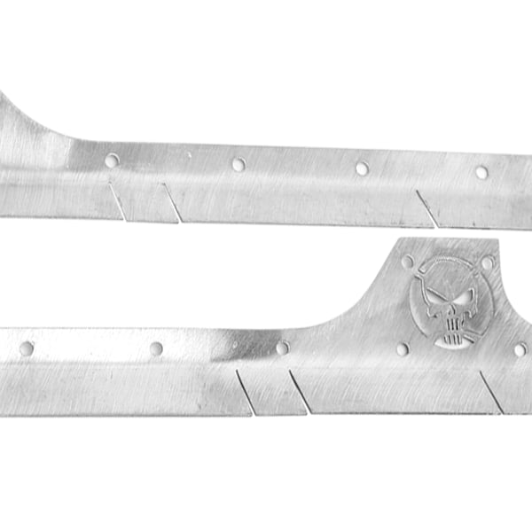 Metal Side Skirt Accessory Fit for SCX10 90046 90047 1/10 RC Crawler 313 WheelbaseSilver