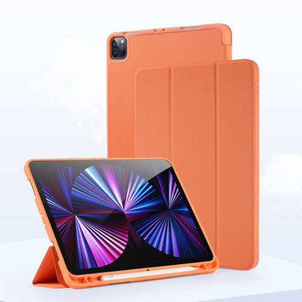 Beskyttelsescover kompatibel med iPad mini 6 uden blyantholder, TPU+PU, Auto Sleep/Wake Cover Orange