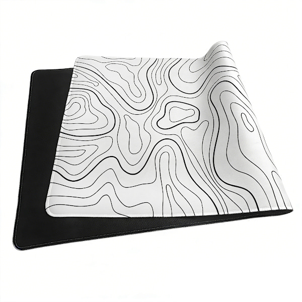 Large mouse pad desk pad White S White[TT] White S
