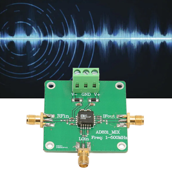 AD831 Högfrekvent RF Mixer Modul Professionell 0.1‑500MHz Enkelchips Frekvensomvandlare för HF VHF Mottagare